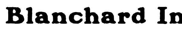 Blanchard Inland font preview